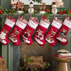Pottery Barn Kids Set of 6 Holiday Stockings